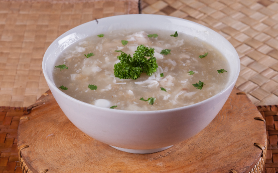 Nido Soup with Quail Eggs